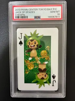 Pokemon Harimaron PSA10 Trump Card Spade J Pokemon Center Tokyo Bay Rare - Image 1