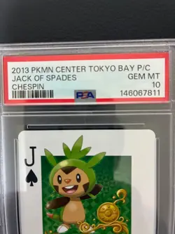 Pokemon Harimaron PSA10 Trump Card Spade J Pokemon Center Tokyo Bay Rare - Image 3