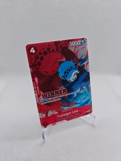 One Piece Card Game English Carte Holo Trafalgar Law P-017 Winner Promo NM - Image 1