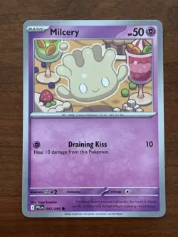 Milcery 043/094 Common Phantasmal Flames Pokemon Card - Image 1