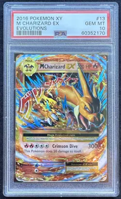 PSA 10 M Charizard EX 13/108 Evolutions Holo Pokemon Card 2016 - Image 3