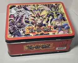 Vintage 1996 Yugioh Tin Lunch Box Loaded With Yugioh TCG Cards NM - Image 2