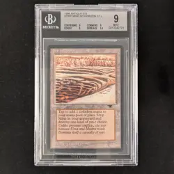 MTG \>> Strip Mine (V.3) (BGS 9) <<// Antiquities - 341 Trading - Magic - Image 1