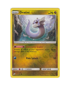 Pokemon - Dratini - 117/181 - Reverse Holo - Team Up - NM/M - Image 1