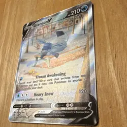Pokemon TCG Glaceon V 175/203 SWSH07 Evolving Skies Ultra Rare Holo FA - Image 3