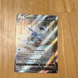 Pokemon TCG Glaceon V 175/203 SWSH07 Evolving Skies Ultra Rare Holo FA - Image 4