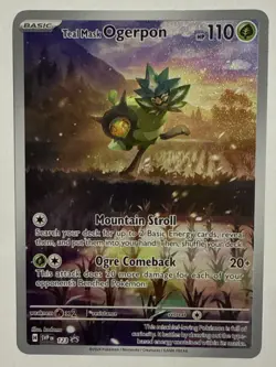 Teal Mask Ogerpon Twilight Masquerade ETB Promo Pokemon TCG Near Mint/Mint - Image 1