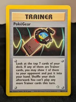 Pokemon TCG PokeGear 88/111 Neo Genesis Regular Rare Trainer English - Image 1
