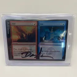 Magic the Gathering Dan Scott Signed Artist Proof Cards Instant Fire and Ice - Image 1