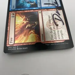 Magic the Gathering Dan Scott Signed Artist Proof Cards Instant Fire and Ice - Image 3