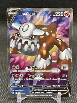Pokemon TCG Heatran V 165/189 Astral Radiance Ultra Rare NM Full Art - Image 1