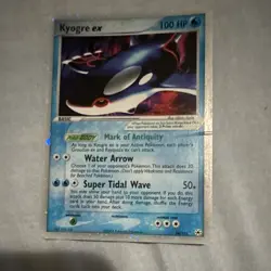 Pokemon Kyogre ex 94/101 EX Hidden Legends EX Water 100 HP English Hikaru Koike - Image 1