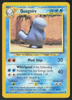 Pokemon Quagsire 48/64 Neo Revelation Common Near Mint - Image 1