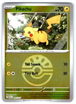 Pokemon TCG Pikachu 55/217 Ascended Heroes ME2.5 Friend Ball Reverse Holo NM - Image 1
