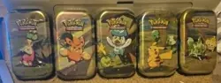Pokemon Scarlet & Violet Paldea Friends Mini Tins K22[ FULL SET] Factory Sealed - Image 1