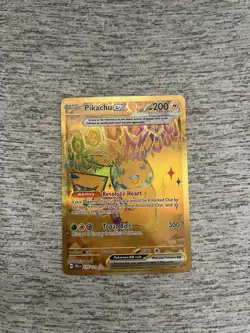 Pokemon TCG Prismatic Evolution Pikachu ex 179/131 Secret Rare NEAR MINT NM - Image 1
