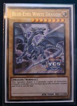 Yu-Gi-Oh! YCS Stamped Blue-Eyes White Dragon Rare Near Mint Pack Fresh Day 2 - Image 1