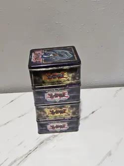 Yu-Gi-Oh! TCG Metal Tin Storage Tins Lot of 4, Seto Kaiba/Blue-Eyes empty - Image 4