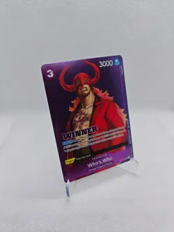 • Who's.Who • ST04-010 Full Art Foil Stamp Winner Pack One Piece TCG NM - Image 1