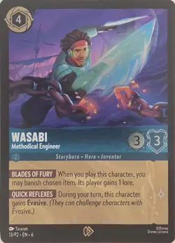 Wasabi - Methodical Engineer 13 Disney Lorcana Promo Cards Lorcana Cold Foil NM - Image 1