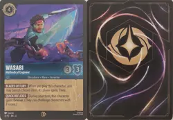 Wasabi - Methodical Engineer 13 Disney Lorcana Promo Cards Lorcana Cold Foil NM - Image 3