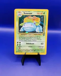 Venusaur 18/130 Base Set 2 Holo Rare Pokemon Card 1999 WOTC TCG Vintage Pokemon - Image 1