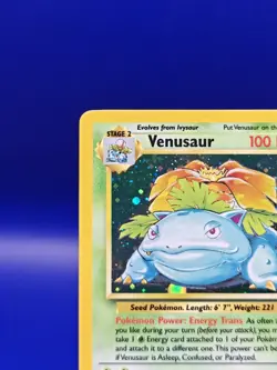 Venusaur 18/130 Base Set 2 Holo Rare Pokemon Card 1999 WOTC TCG Vintage Pokemon - Image 4