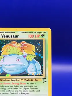 Venusaur 18/130 Base Set 2 Holo Rare Pokemon Card 1999 WOTC TCG Vintage Pokemon - Image 5