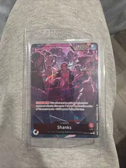 Shanks (2nd Anniversary) ONE PIECE Card OP09-001 TCG MINT English - Image 1