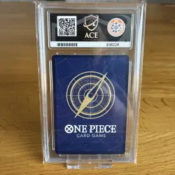 Monkey D Luffy OP07-033 Promo Treasure Campaign ACE 10 Graded Card - Image 2