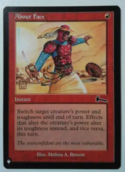 About Face *Common* Magic MtG x1 The List - Image 1