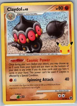 Claydol 15/106 Celebrations: Classic Collection - Pokemon Card - NM - Image 1