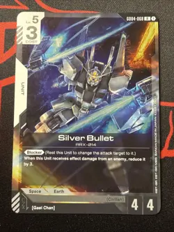 Silver Bullet - GD04-068 R Gundam Card Game - Near Mint/Mint - Image 1