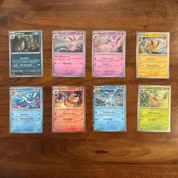Pokemon TCG Prismatic Evolutions Costco Mini Tin Cosmos Promo Cards Set Of 8 NM - Image 1