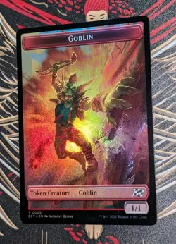 MTG *FOIL* Aetherdrift Token THOPTER ** GOBLIN NM - Image 2