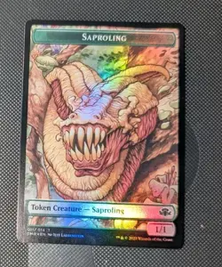 MTG *FOIL * Dominaria Remastered Token GOBLIN *** SAPROLING NM - Image 2