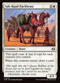 [MTG] Salt Road Packbeast (Foil) (0023) (TDM) NM - Image 1