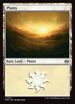 [MTG] Plains (0277) (TDM) NM - Image 1