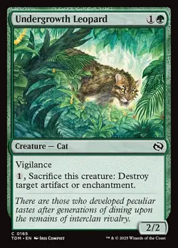 [MTG] Undergrowth Leopard (0165) (TDM) NM - Image 1