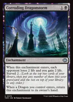 [MTG] Corroding Dragonstorm (0075) (TDM) NM - Image 1