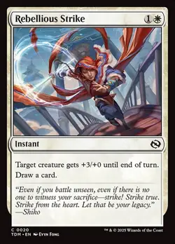 [MTG] Rebellious Strike (0020) (TDM) NM - Image 1