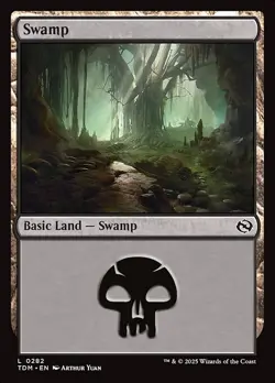 [MTG] Swamp (0282) (TDM) NM - Image 1