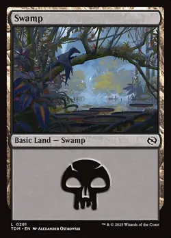 [MTG] Swamp (0281) (TDM) NM - Image 1