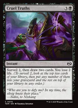 [MTG] Cruel Truths (0076) (TDM) NM - Image 1