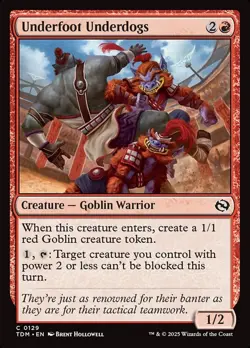 [MTG] Underfoot Underdogs (Foil) (0129) (TDM) NM - Image 1