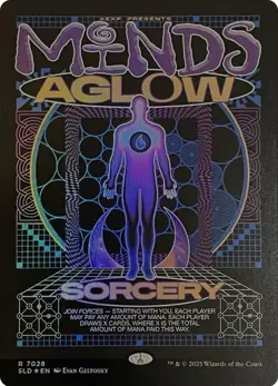 Minds Aglow (Rainbow Foil) R 7028 Foil NM Secret Lair Drop Series MTG M-04 - Image 1