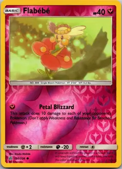 Flabebe 150/236 Common Cosmic Eclipse Pokemon Reverse Holo Near Mint - Image 1