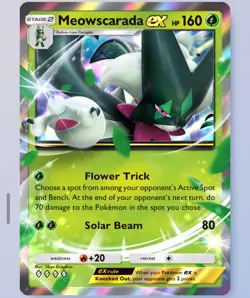 Pokemon TCG POCKET - Meowscarada Ex Paldean Wonders, Deluxe EX, Eng [DIGITAL] - Image 1