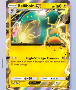 Pokemon TCG POCKET - Bellibolt Ex Paldean Wonders, Deluxe EX, Eng [DIGITAL] - Image 1