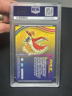 Pokemon TOPPS Johto League Champions Silver foil #250 Ho-Oh PSA 8 NM/MT - Image 2